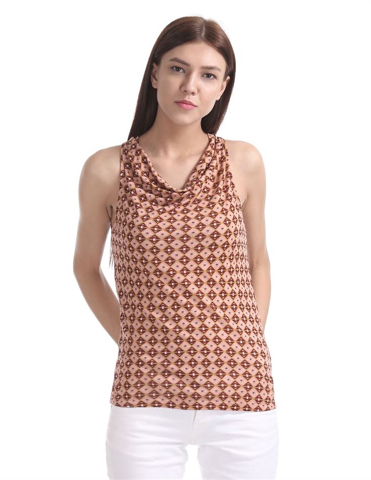 U.S. Polo Assn. Women Casual Wear Printed Top